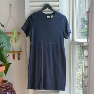 L.L. Bean Navy Blue Short Sleeve Dress
